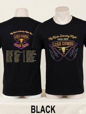 Luke Combs My Kinda Saturday Night Tour 2026 Vintage Country Tee
